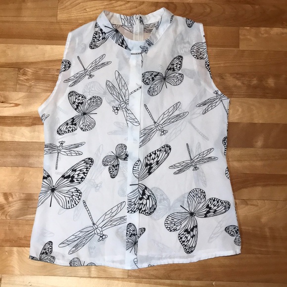 Sleeveless Butterfly Top